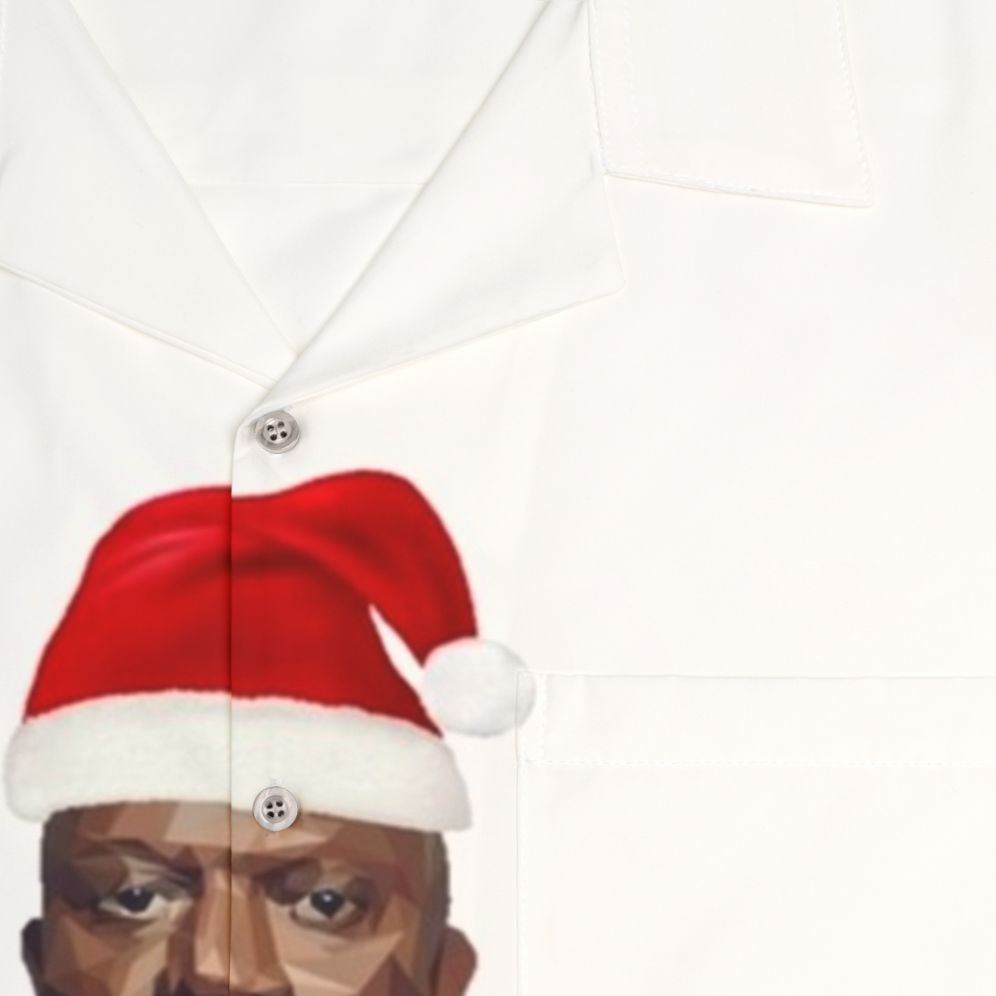 Captain Holt wearing a festive Hawaiian shirt from the Brooklyn Nine Nine TV show - Detail