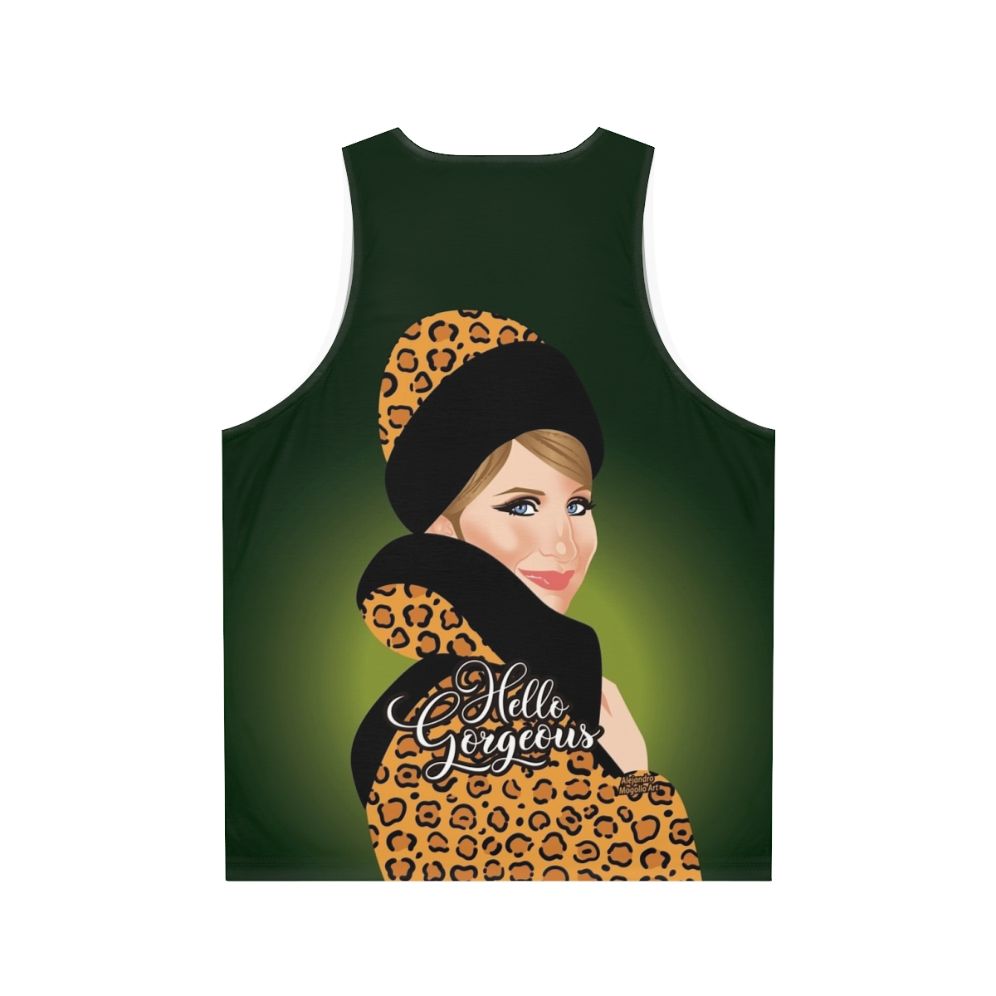 Leopard print unisex tank top - Back