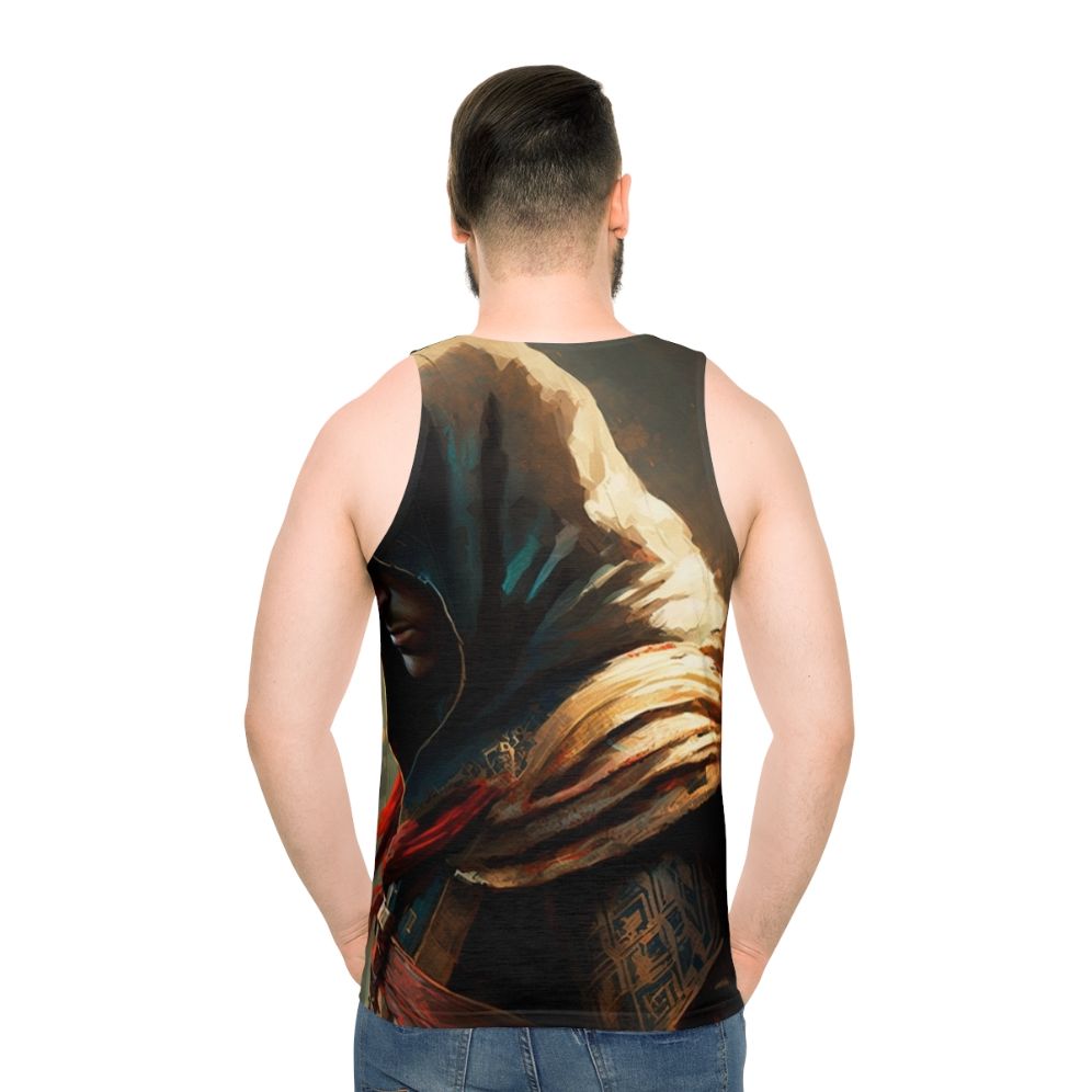 Assassin's Creed Painting Unisex Tank Top - men back