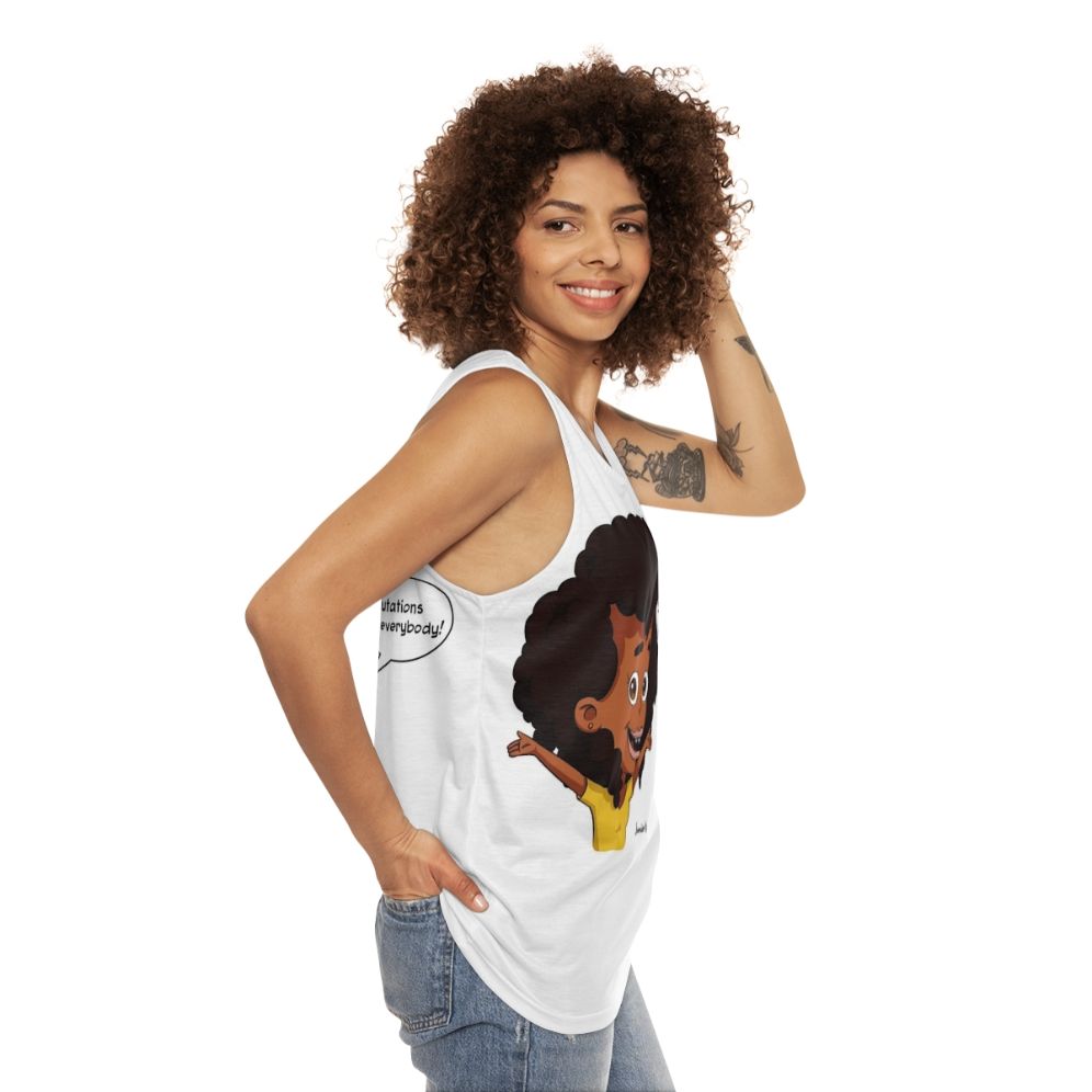 Big Mouth Missy Foreman Greenwald Unisex Tank Top - women side