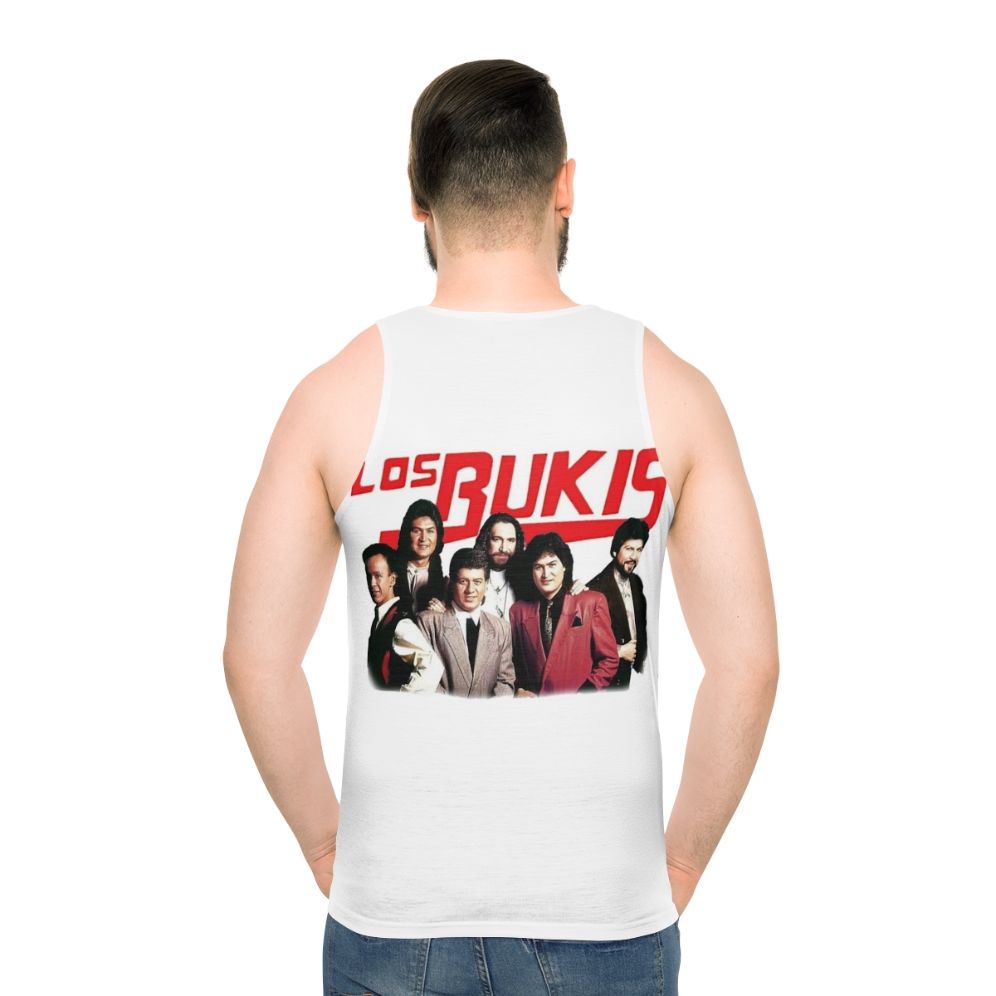 Los Bukis Unisex Retro Tank Top - men back