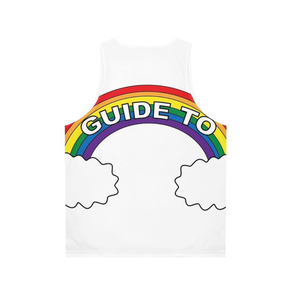 Unisex Big Mouth Netflix Rainbow Cloud Tank Top - Back