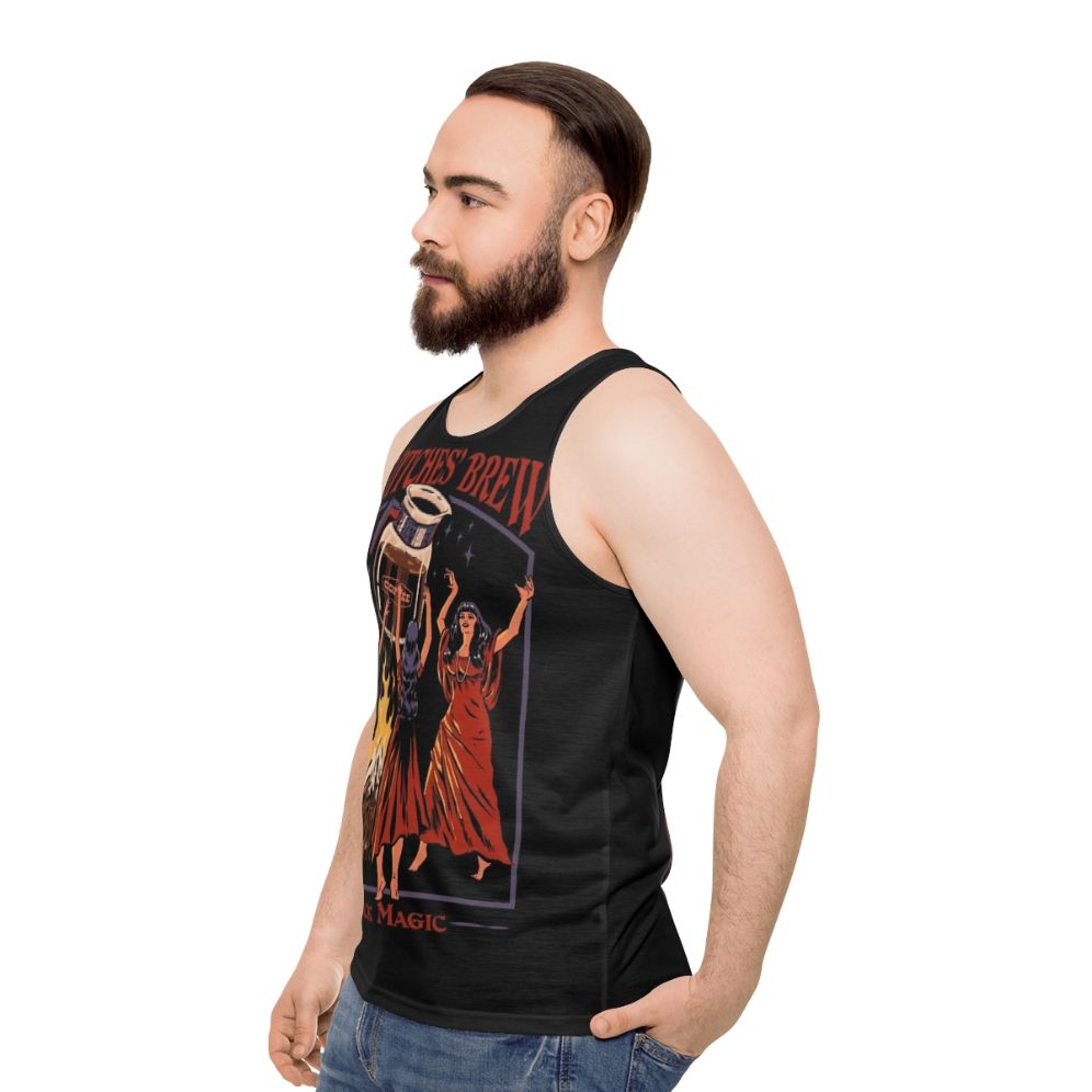 Witches Brew retro unisex tank top - men side