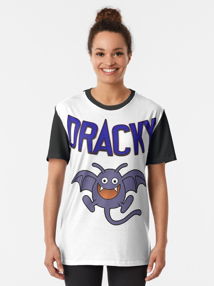 Dragon Quest Dracky digital drawing graphic t-shirt design - Women