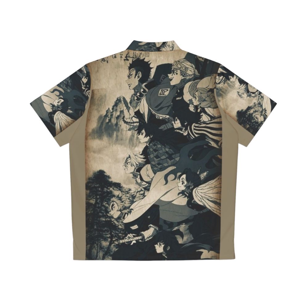 Demon Slayer Anime Inspired Hawaiian Shirt - Back