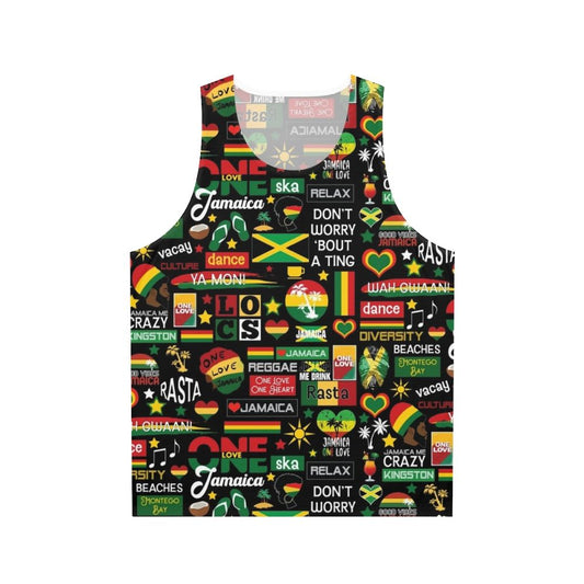 Jamaica One Love Reggae Rastafarian Culture Unisex Tank Top