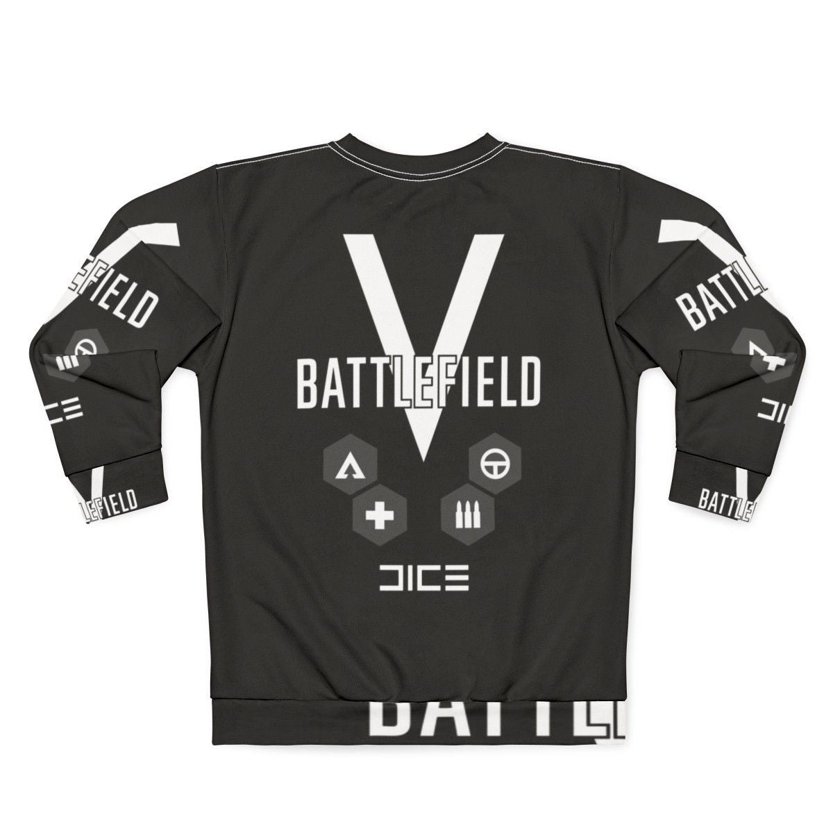 Battlefield V Sweatshirt, featuring the BFV logo and military-inspired design - Back