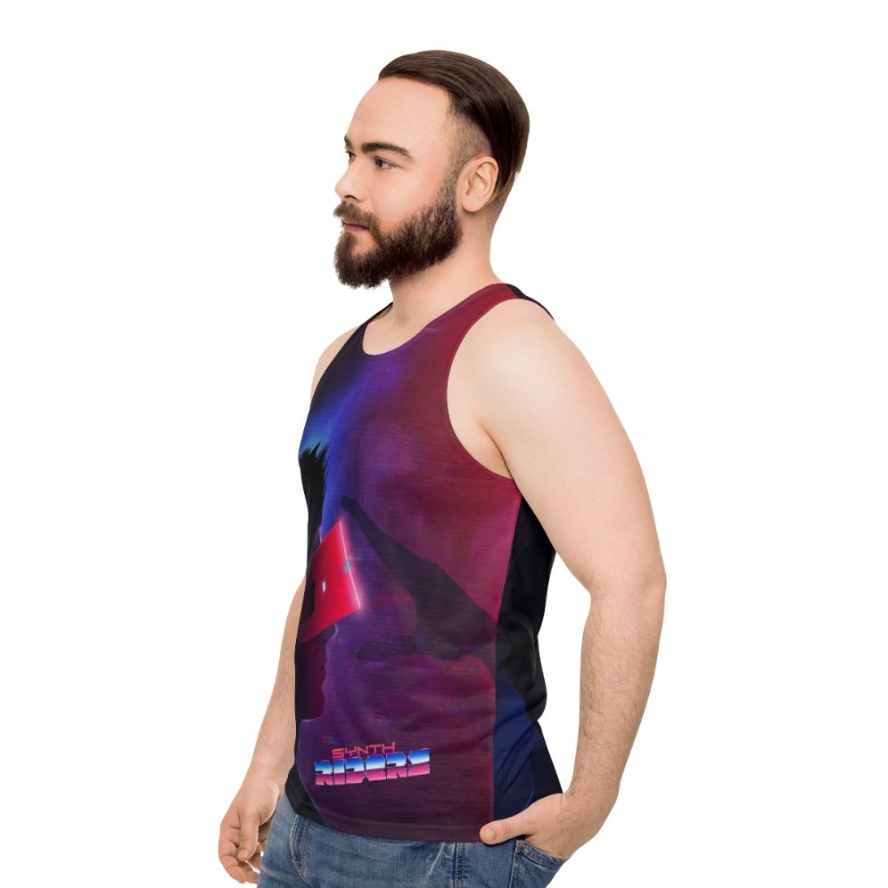 Synth Riders Virtual Reality Unisex Tank Top - men side