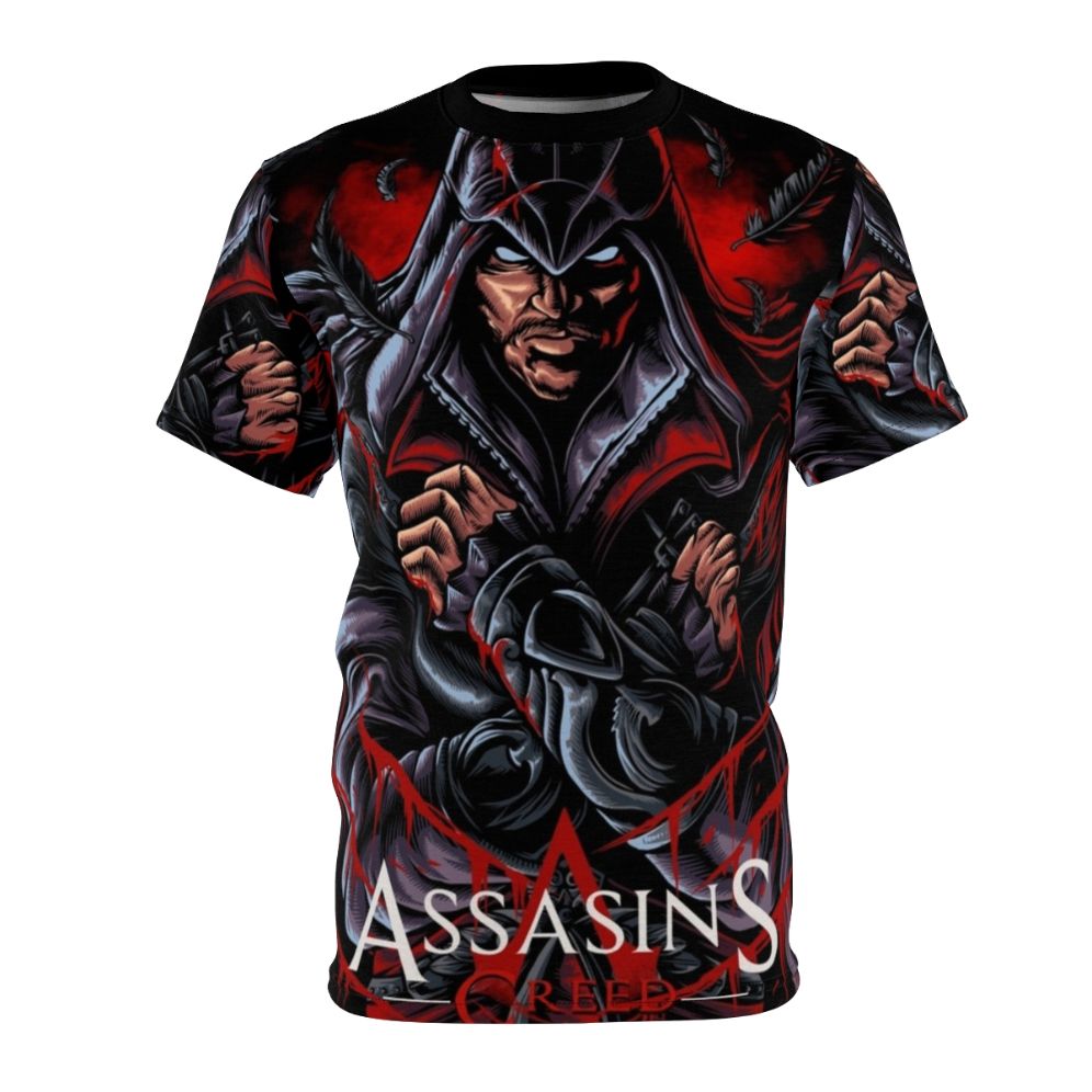 Ezio Auditore inspired all-over-print T-shirt for Assassin's Creed fans