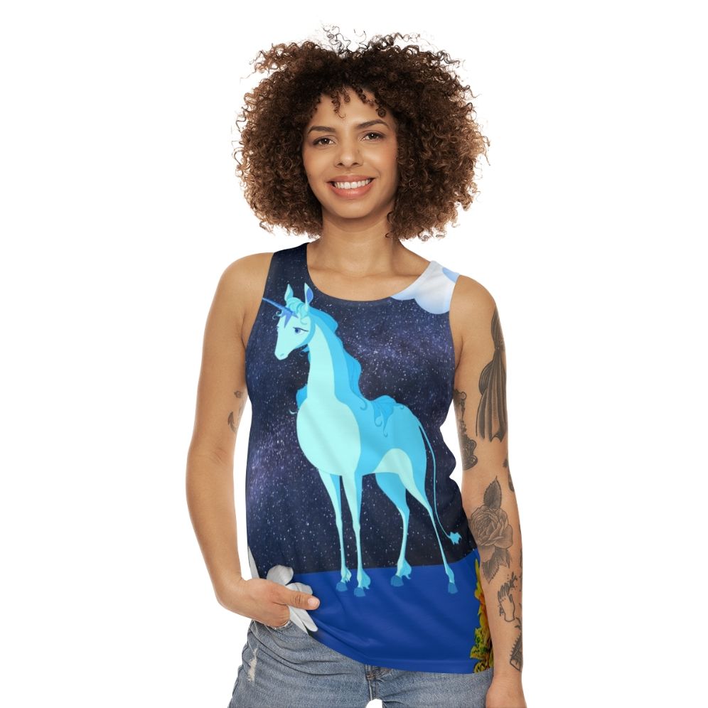 The Last Unicorn Lunar Landscape Unisex Tank Top - women