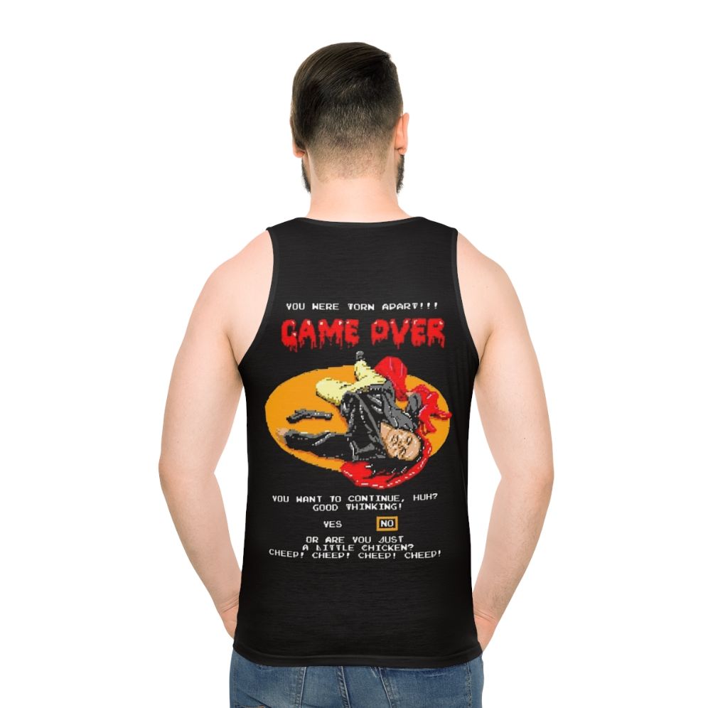 Torn Apart Unisex Tank Top featuring The Room movie design - men back