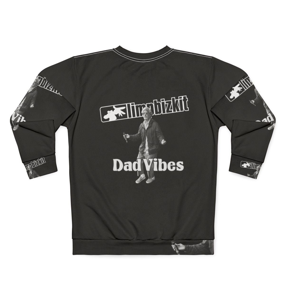 Limp Bizkit Rapcore Band New Single Dad Vibes Logo Sweatshirt - Back