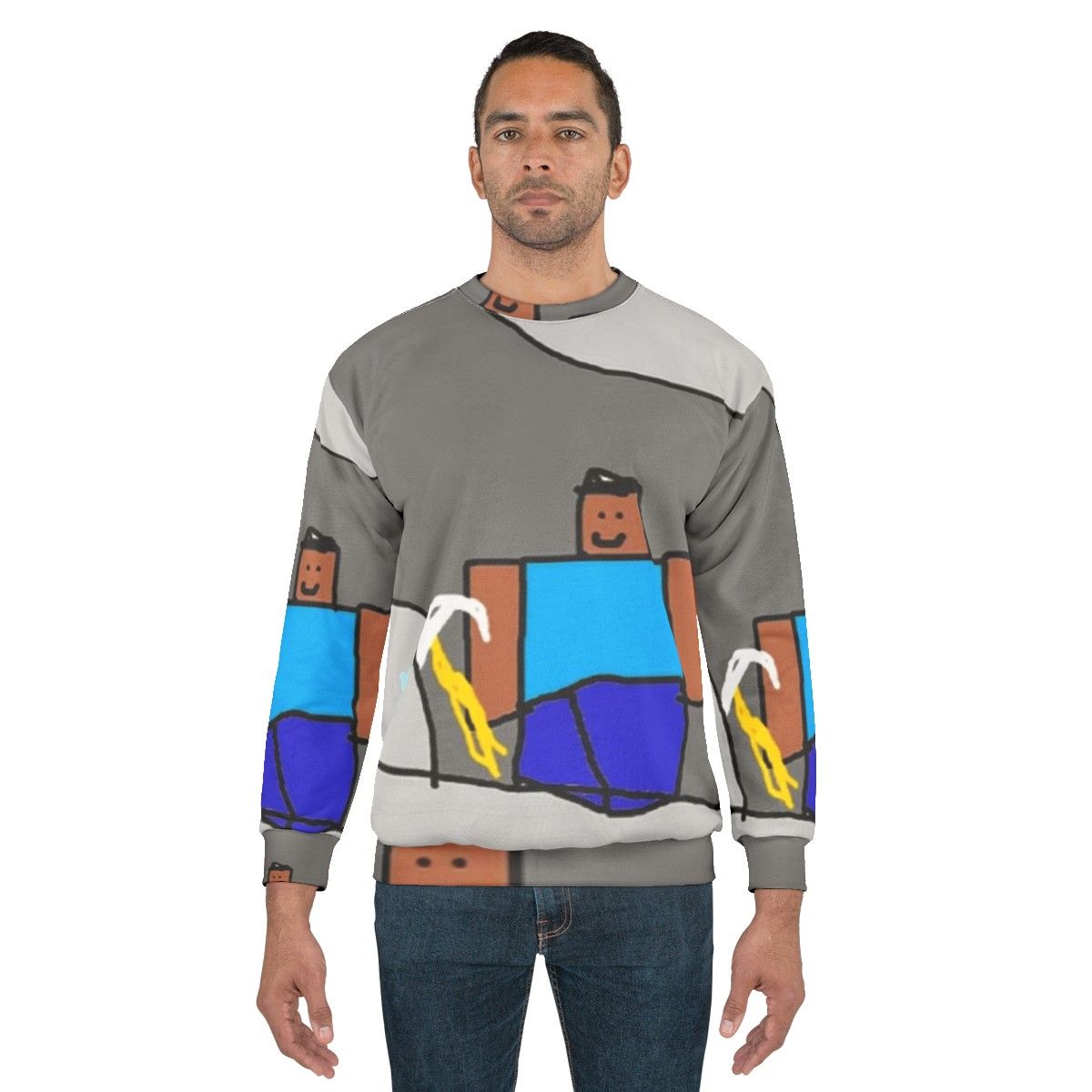 Minecraft diamonds sweatshirt featuring Mcap and Pyrocynical references - men