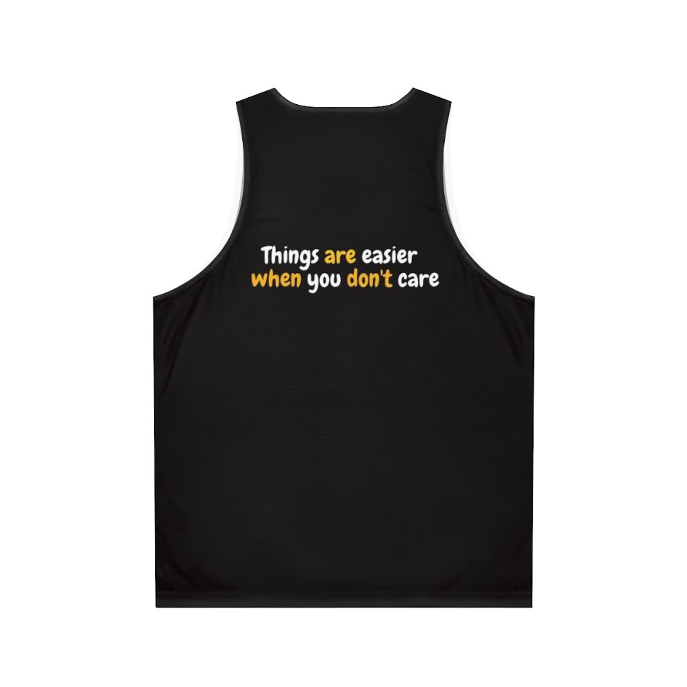 Things Are Easier Sex Education Unisex Tank Top - Back