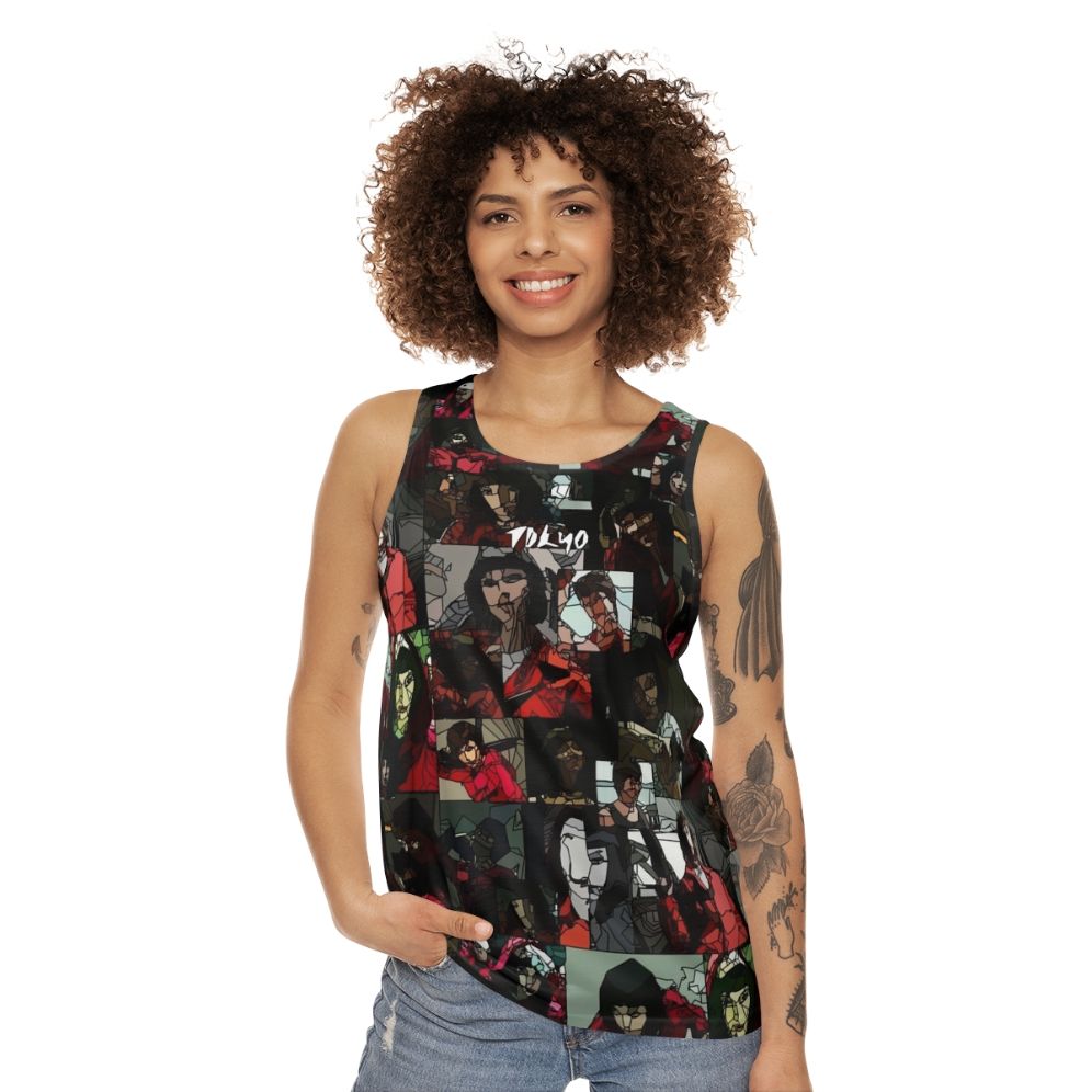 Money Heist Tokyo Fanart Unisex Tank Top - women