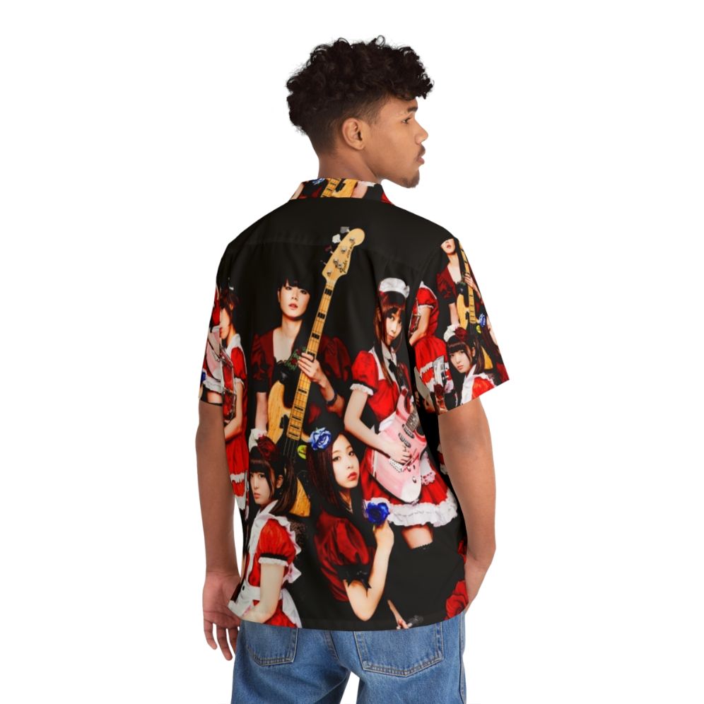 Band Maid Red Flower Hawaiian Shirt - People Back