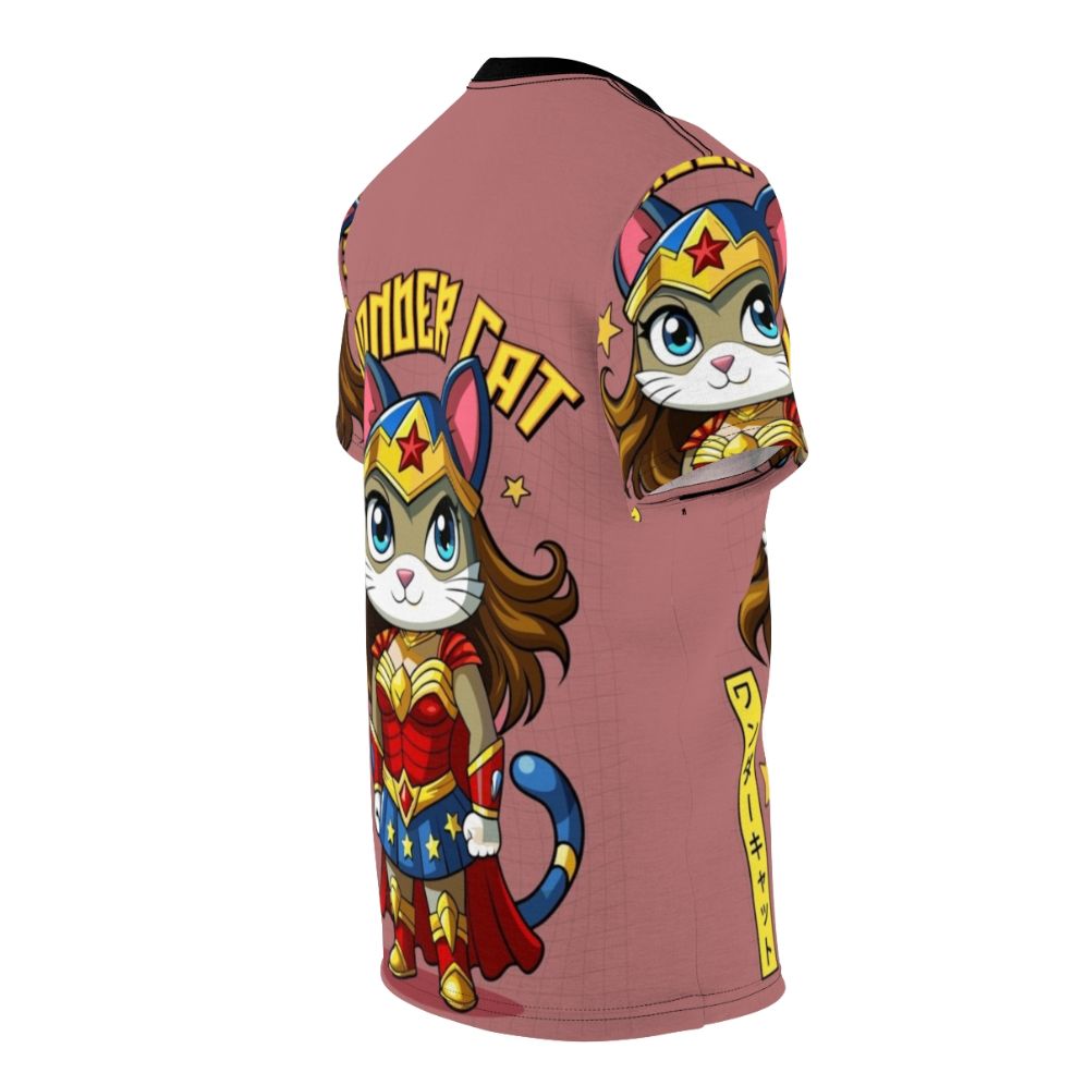 Illustration of a magical cat superhero wearing a Japanese-inspired costume - men right