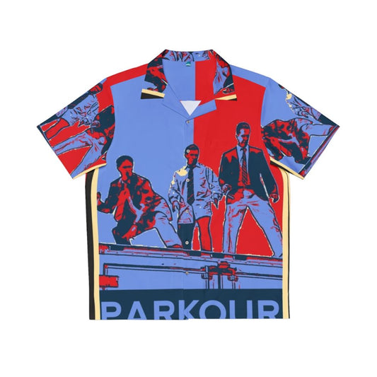 Parkour Parkour Hawaiian Shirt with Office Humor