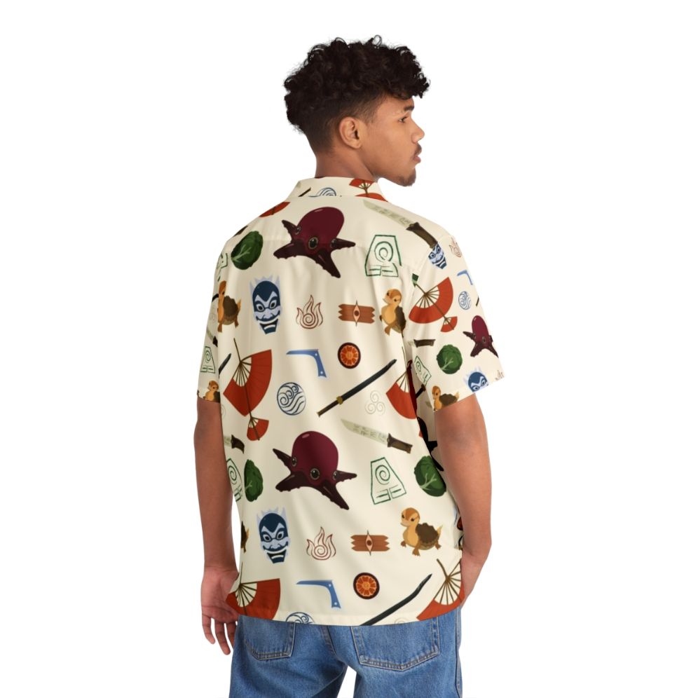 Avatar the Last Airbender themed colorful Hawaiian shirt - People Back