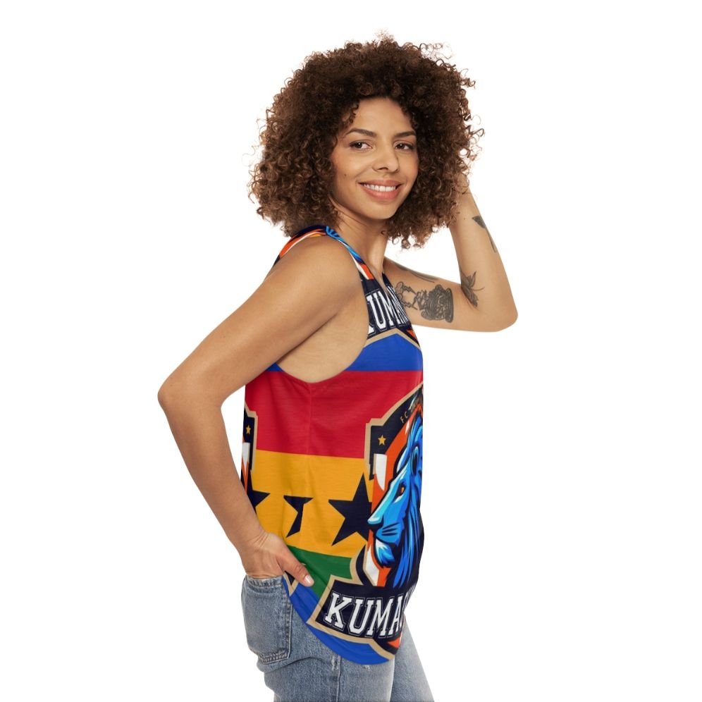 Unisex sports tank top with Ghana football and FC Cincinnati design - women side