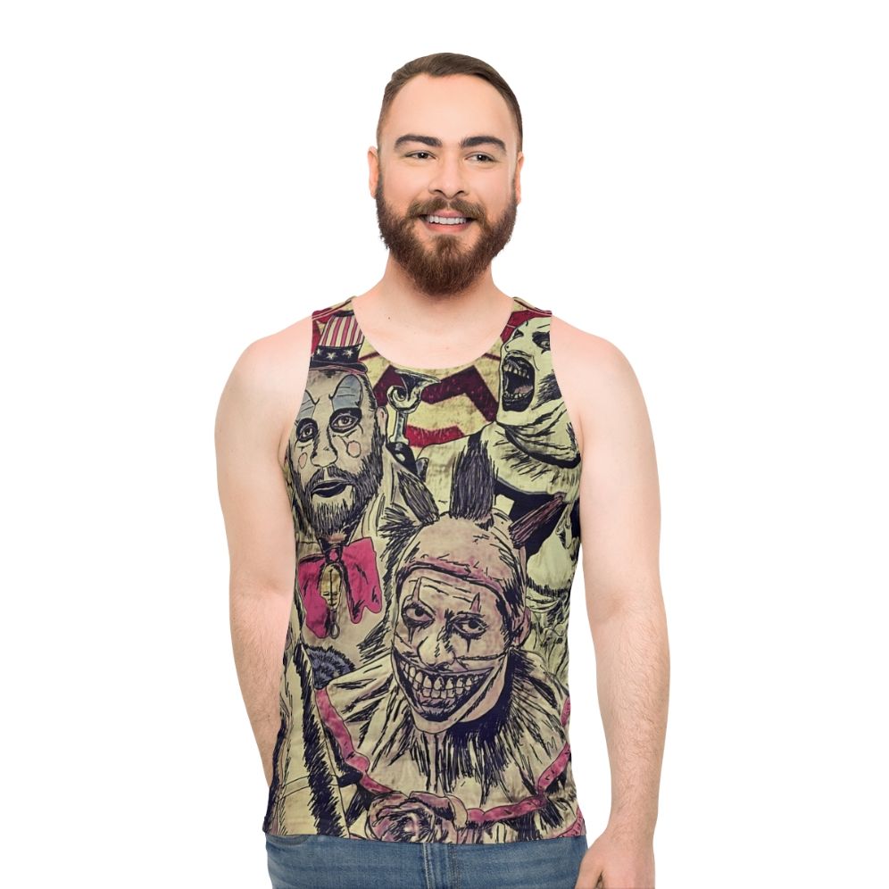 Creepy Clown Unisex Tank Top - men