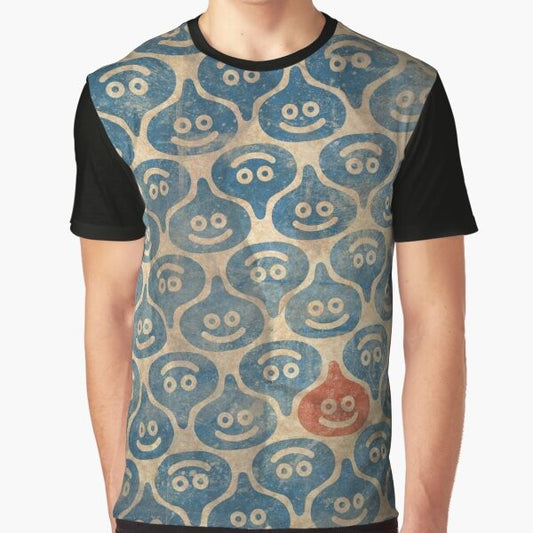 Dragon Quest fantasy JRPG graphic design t-shirt