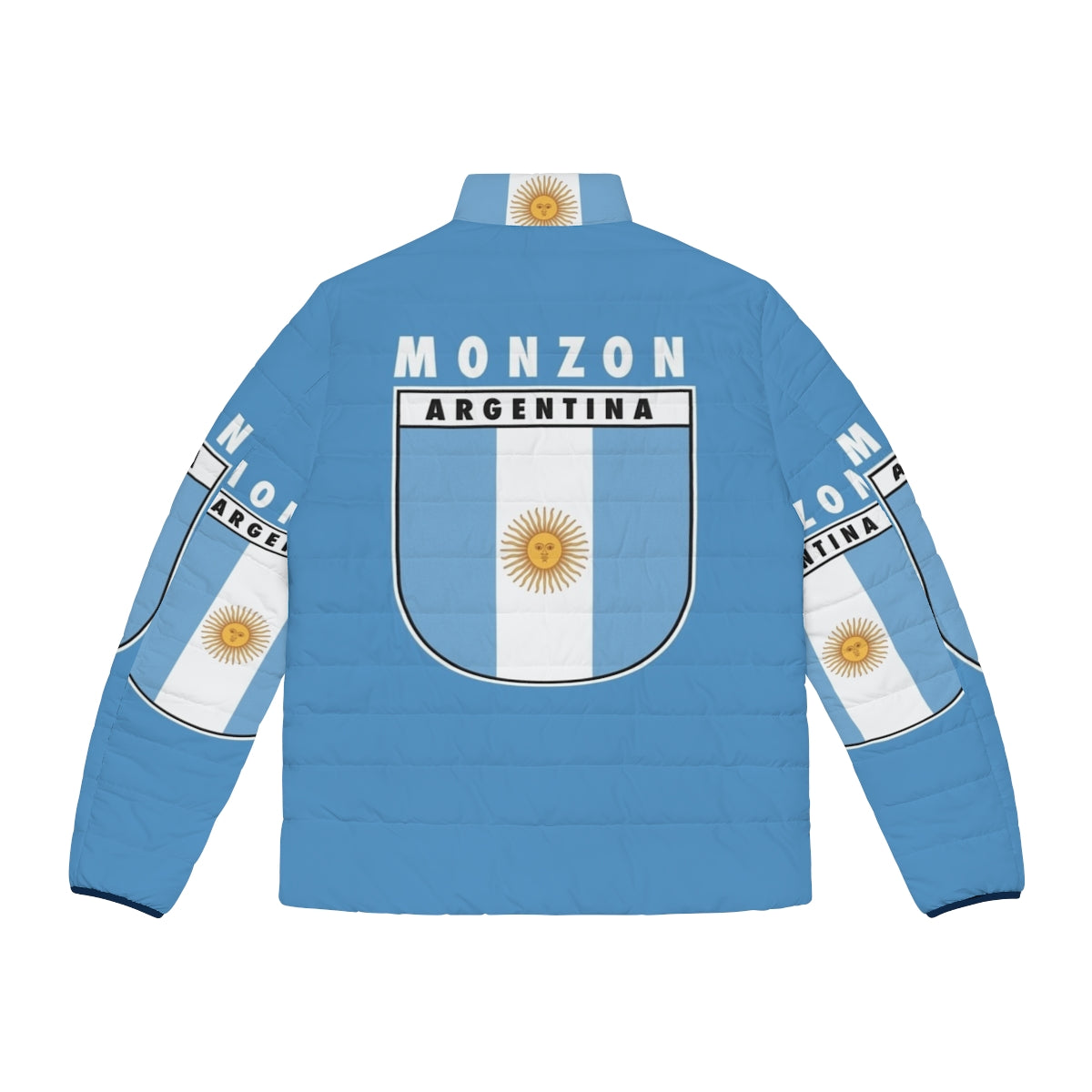 Carlos Monzon Puffer Jacket, Argentina Middleweight Boxing Champion - Back