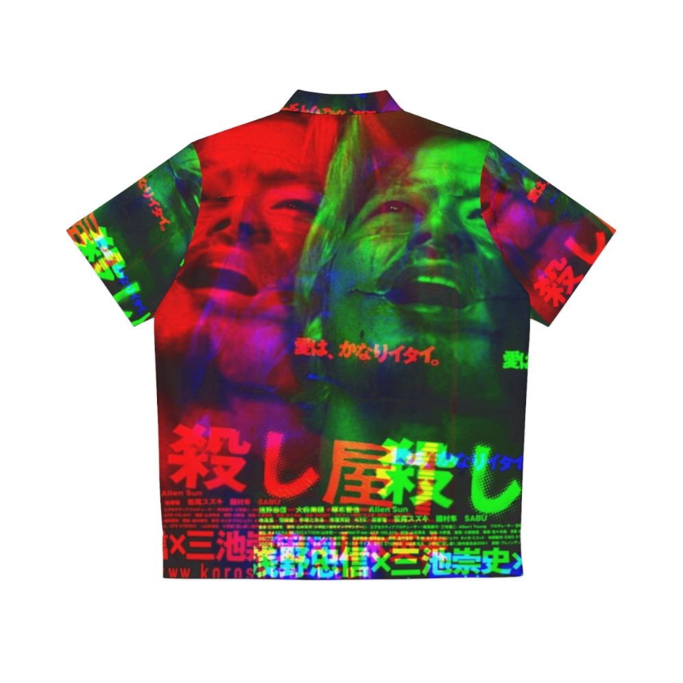 Ichi The Killer inspired Hawaiian shirt with glitch and horror elements - Back