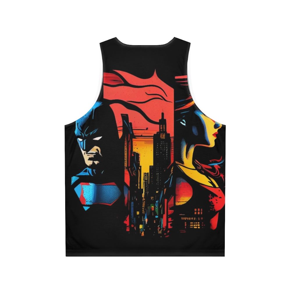 Iconic Superhero Unisex Tank Top - Back