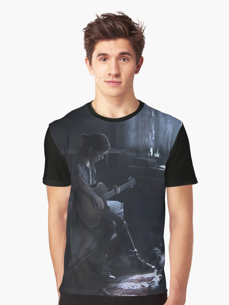 Ellie The Last of Us 2 (TLOU2) Graphic T-Shirt - Survivor, Zombie, Clickers, Bloaters, Runners - Men