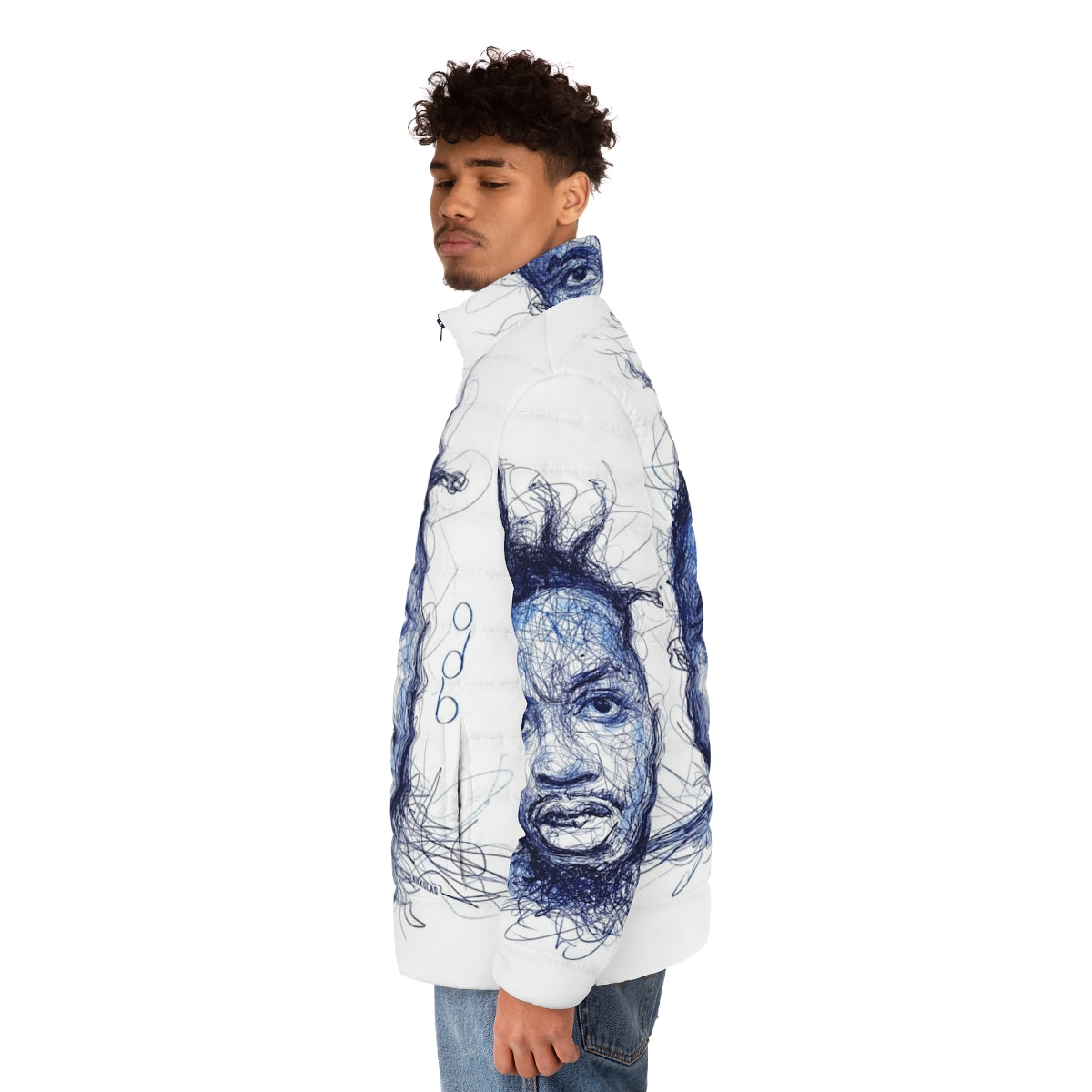 ODB by Nikkolas Wu-Tang Puffer Jacket featuring the iconic ODB design - men side left