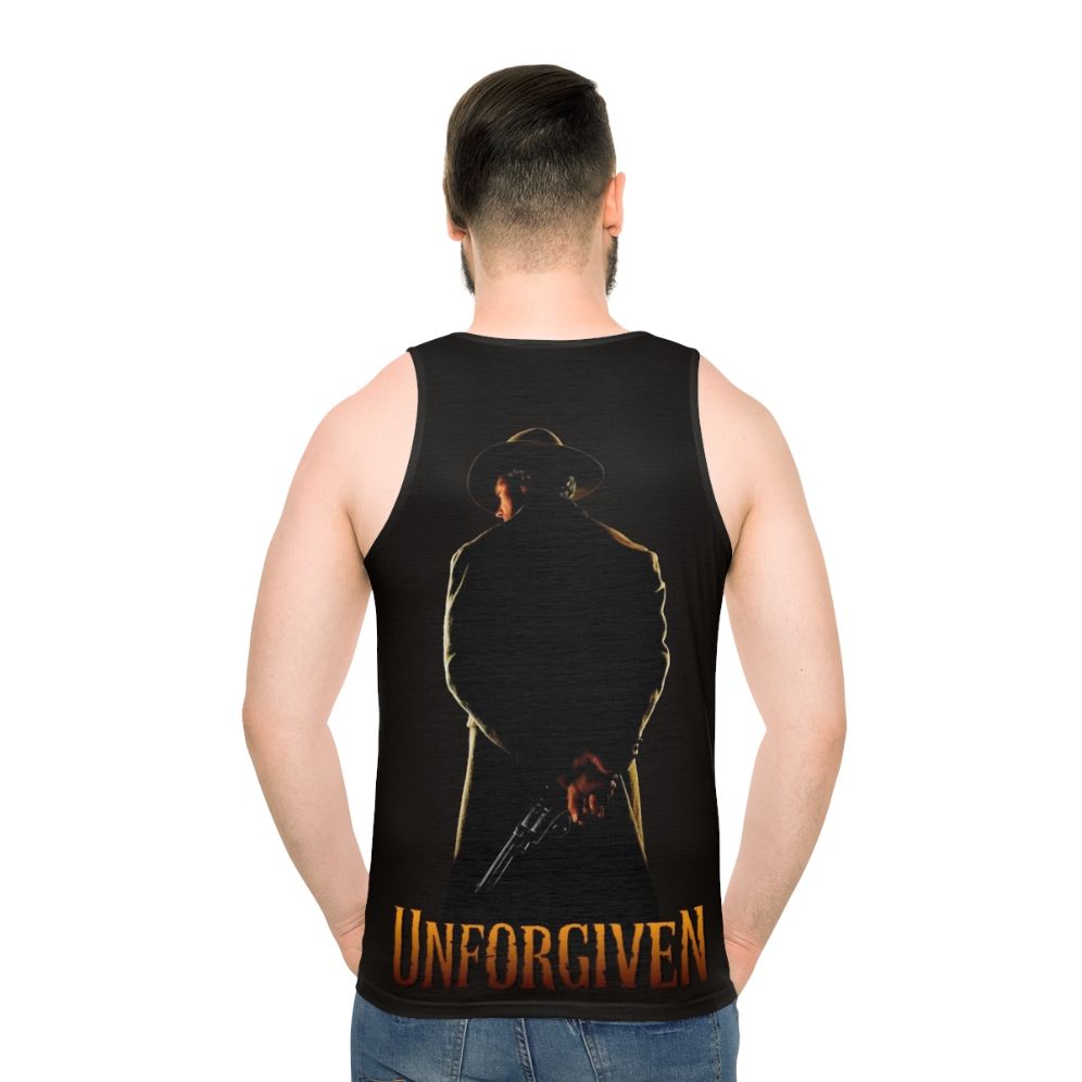 Unforgiven Unisex Tank Top featuring Clint Eastwood's character Bill Munny - men back