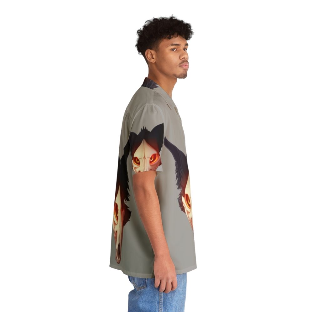 Cadaver Hawaiian Shirt with Skull, Wolf, and Monster Designs - People Pight