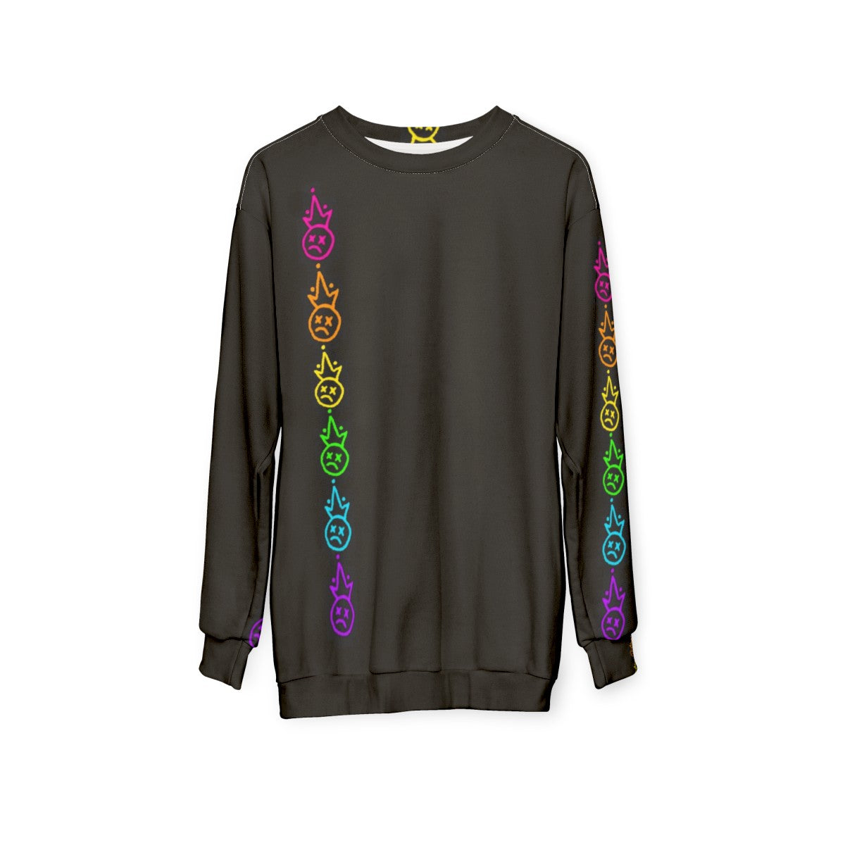 Fall Out Boy Rainbow Logo Sweatshirt - hanging