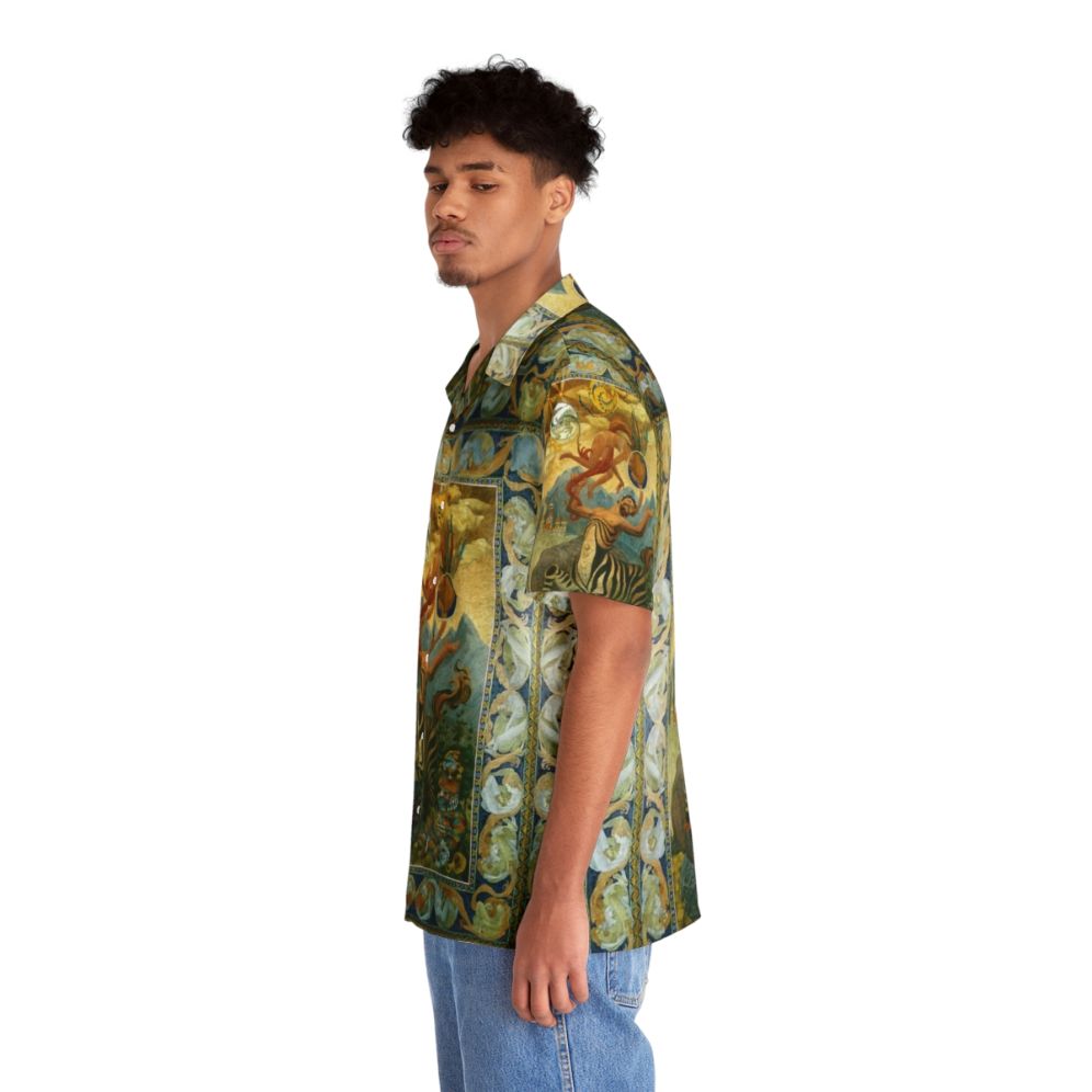 Vibrant Oliver Grimley Fantasy Hawaiian Shirt - People Left