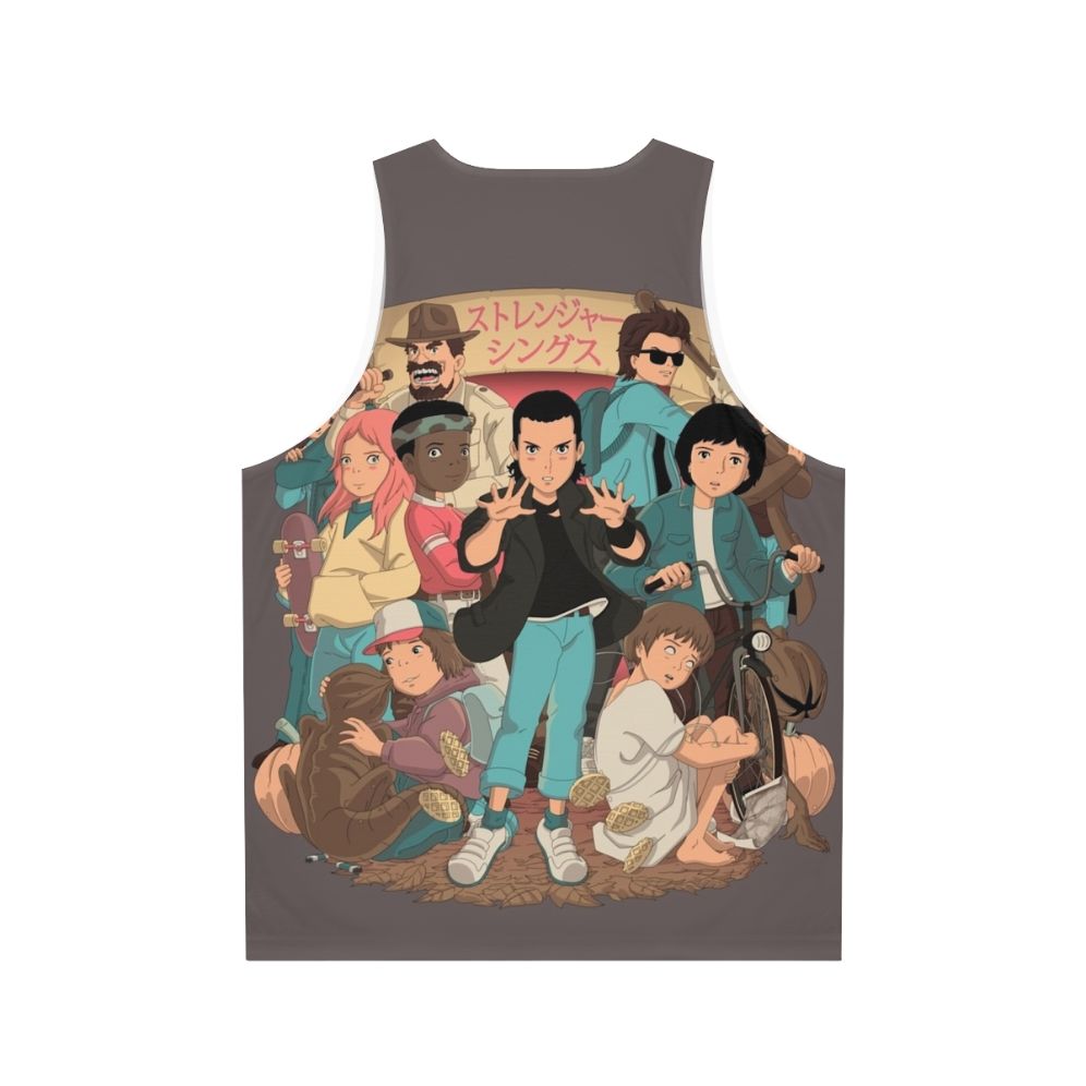 Stranger Things 2 Anime Unisex Tank Top - Back