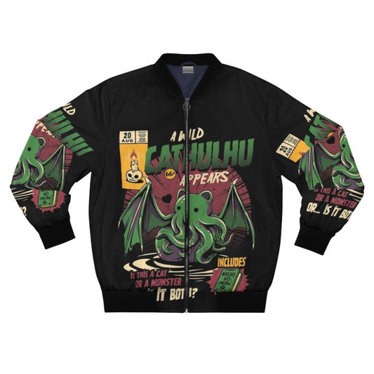 Cathulhu Retro Bomber Jacket featuring a vintage Cthulhu design