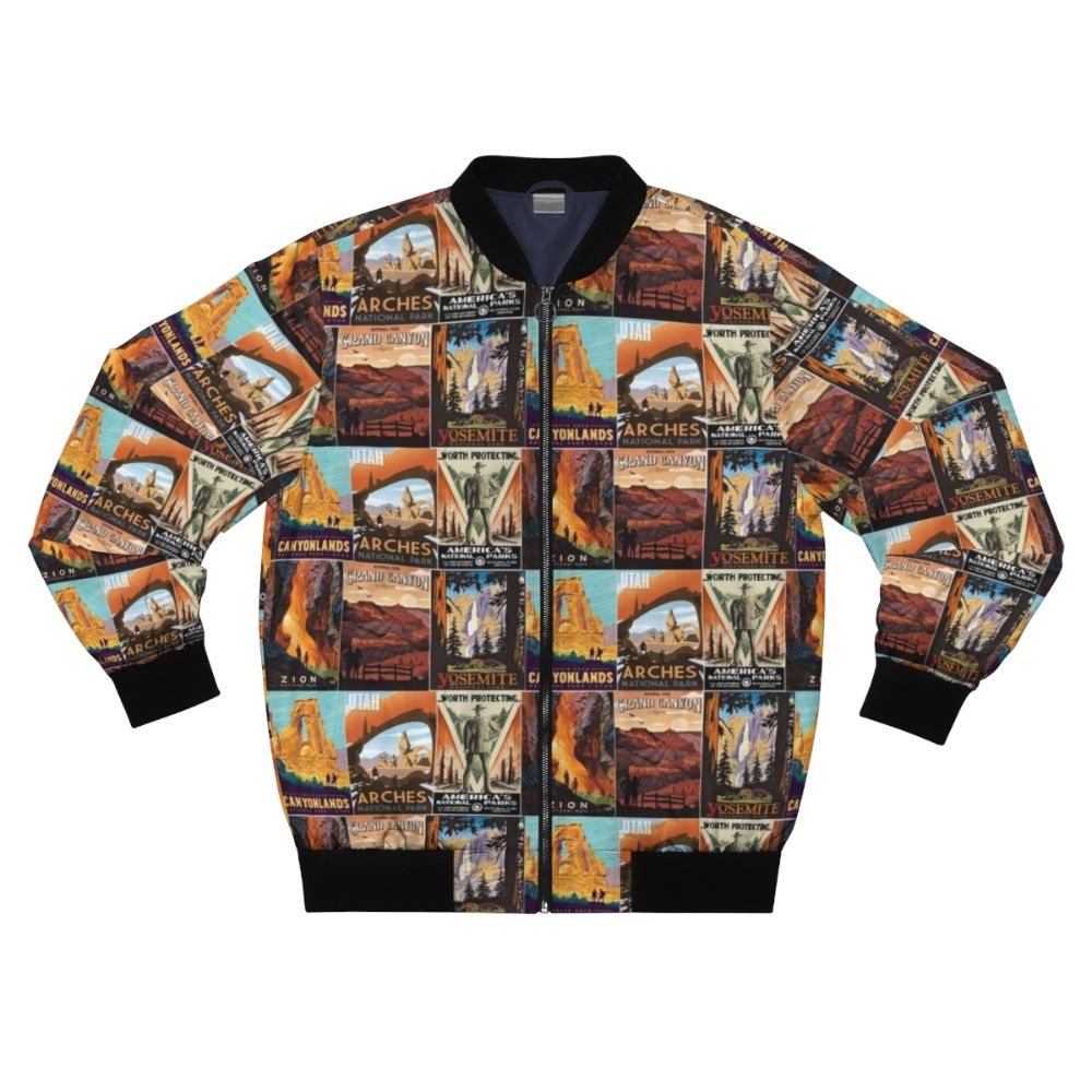 National Parks Bomber Jacket featuring national park designs