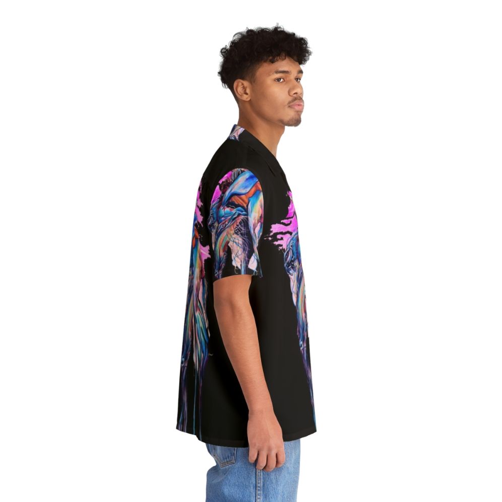 Dark Crystal inspired Hawaiian shirt with fantasy graphics - People Pight