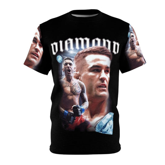 Dustin Poirier-inspired diamond design t-shirt for MMA and UFC fans