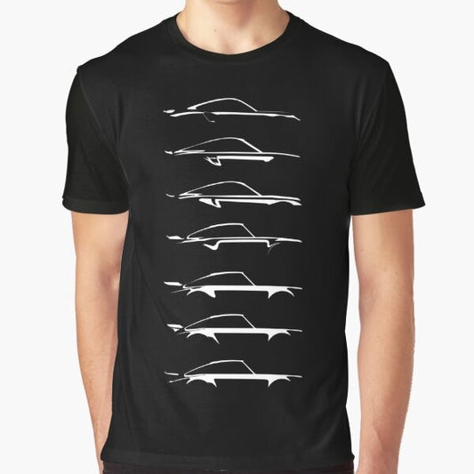 Graphic T-Shirt featuring classic car art design