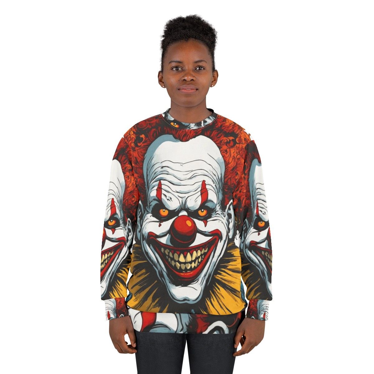 Vintage Evil Clown Sweatshirt - women