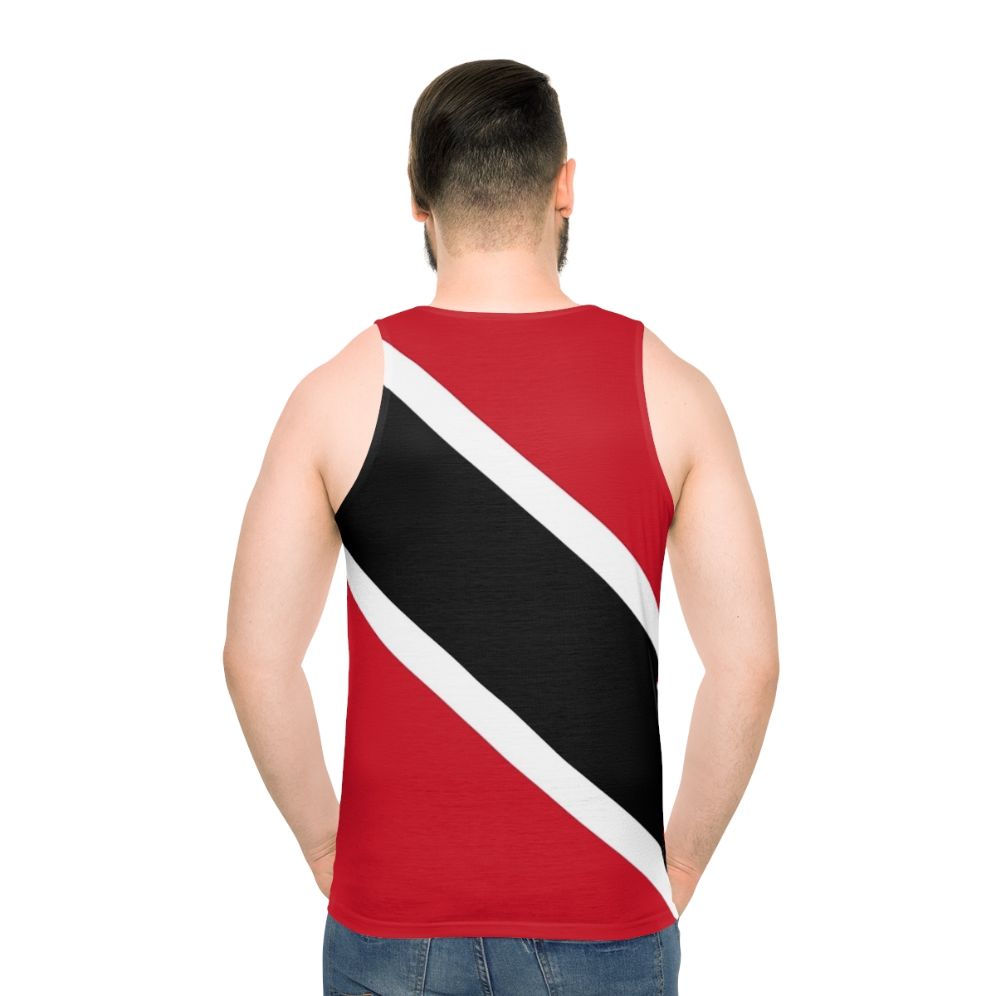 Unisex Trinidad and Tobago Flag Tank Top - men back