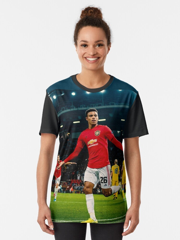 Mason Greenwood Manchester United Football Player Graphic T-Shirt - Women