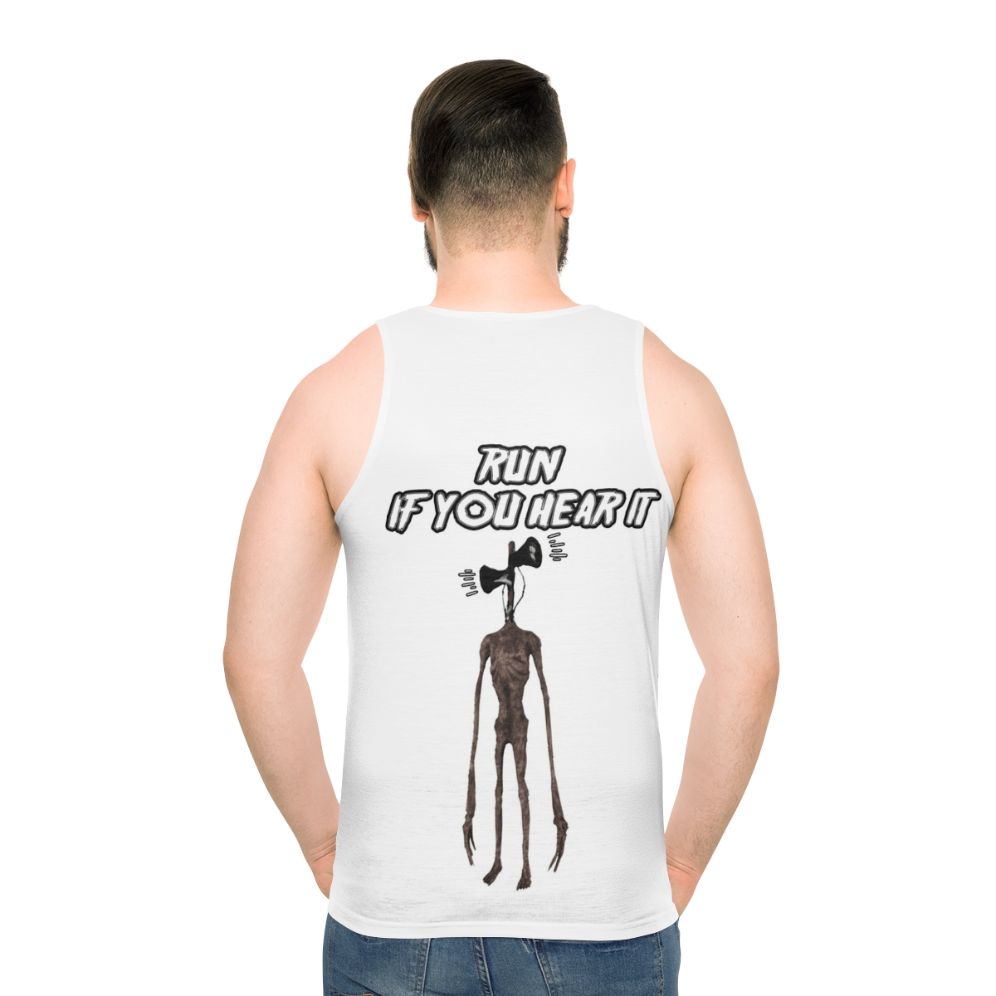 Siren Head Monster Unisex Tank Top - men back