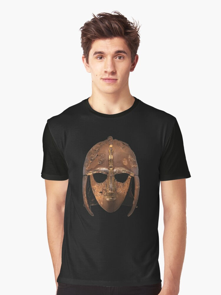 Sutton Hoo Anglo Saxon Helmet Graphic T-Shirt - Men