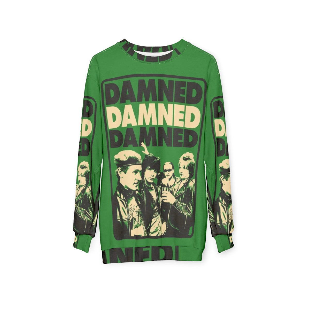 The Damned Punk Rock Band Sweatshirt - hanging