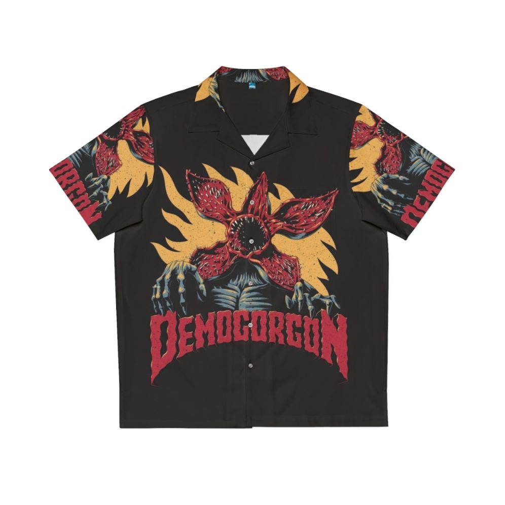 Demogorgon Hawaiian Shirt featuring the iconic monster from Stranger Things