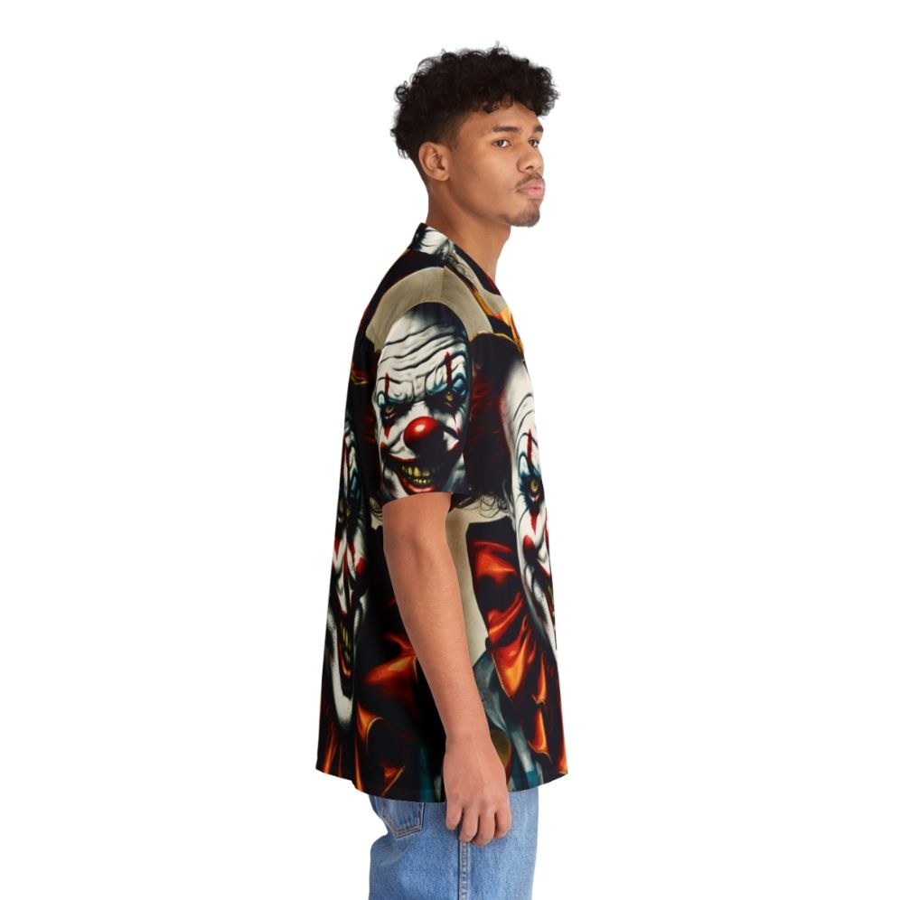 Creepy clown face Hawaiian shirt - People Pight