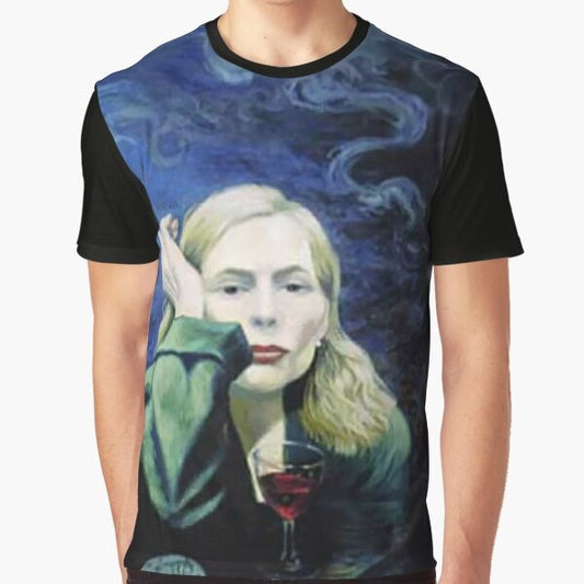 Joni Mitchell "Both Sides Now" graphic t-shirt design